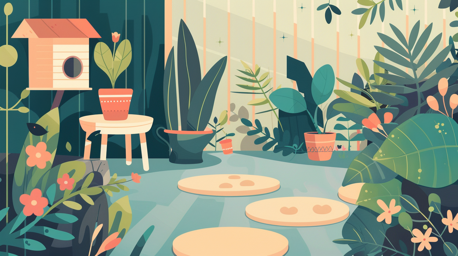 Construindo um jardim com elementos que estimulam o desenvolvimento sensorial das crianças.